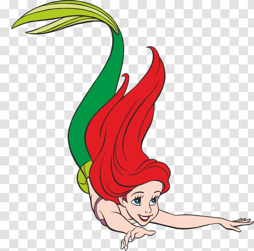 Ariel Mermaid Sebastian King Triton Clip Art - Character Transparent PNG