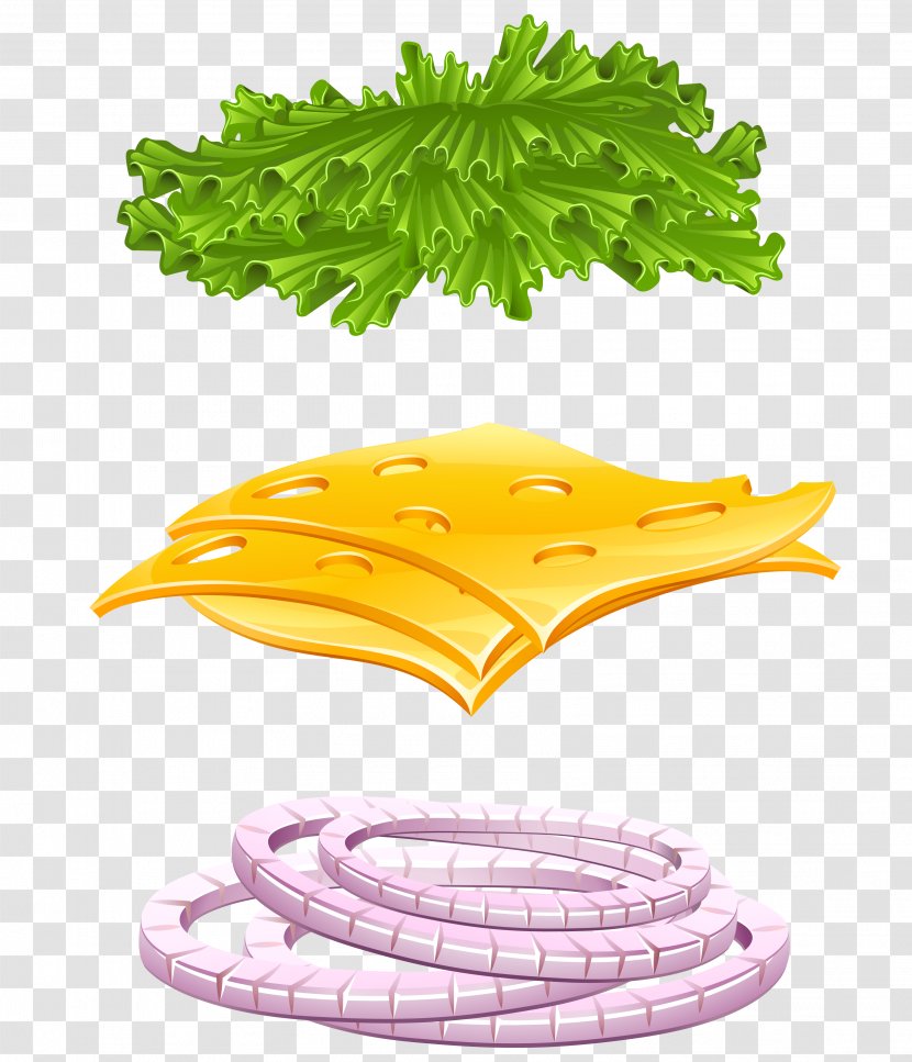 Hamburger Onion Ring Fast Food Ingredient - Tree - Vector Cartoon Lettuce Vegetables Transparent PNG