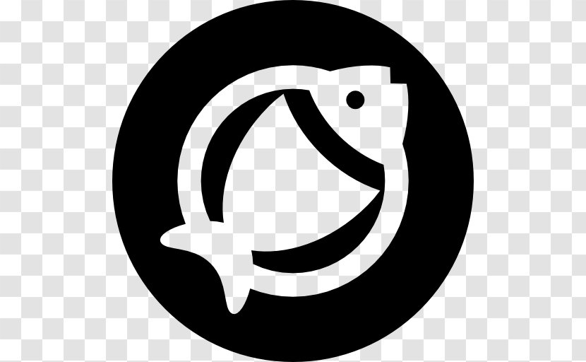 Fish Plate - Logo - Black Transparent PNG