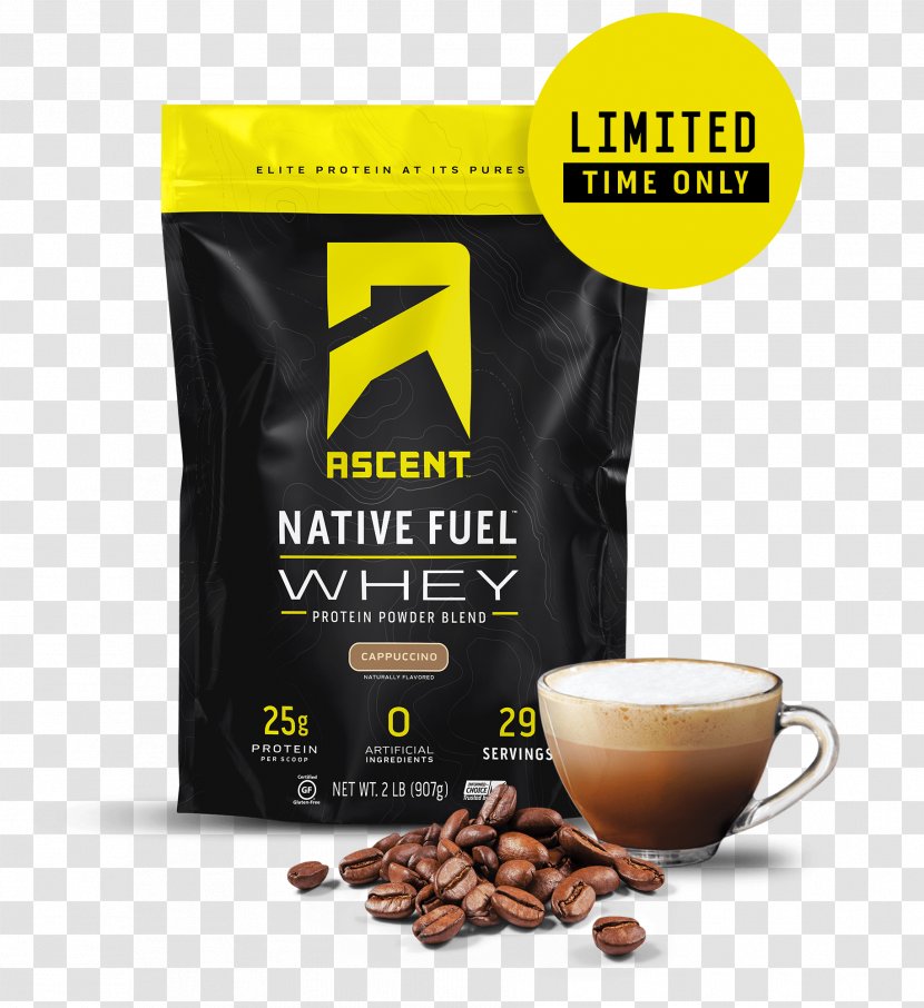 Dietary Supplement Milkshake Whey Protein Bodybuilding - Kona Coffee - Only Native Products Transparent PNG