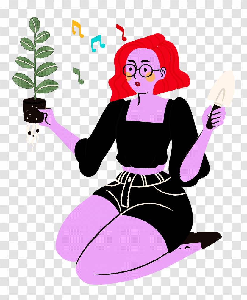 Planting Woman Garden Transparent PNG