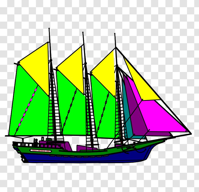 Sailing Ship Boat Drawing Clip Art - Barque Transparent PNG