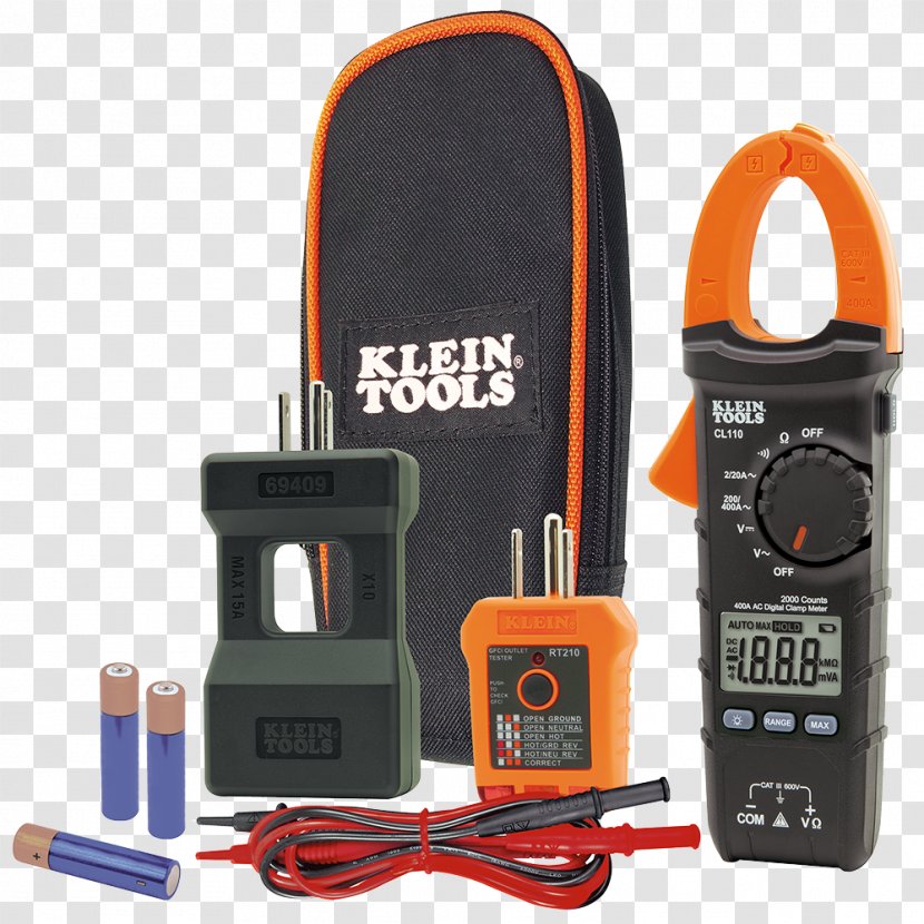 CL110KIT Klein Tools Electrical Maintenance And Test Kit Electrician's Tool Set - Hardware - Electric Meter Reading Transparent PNG