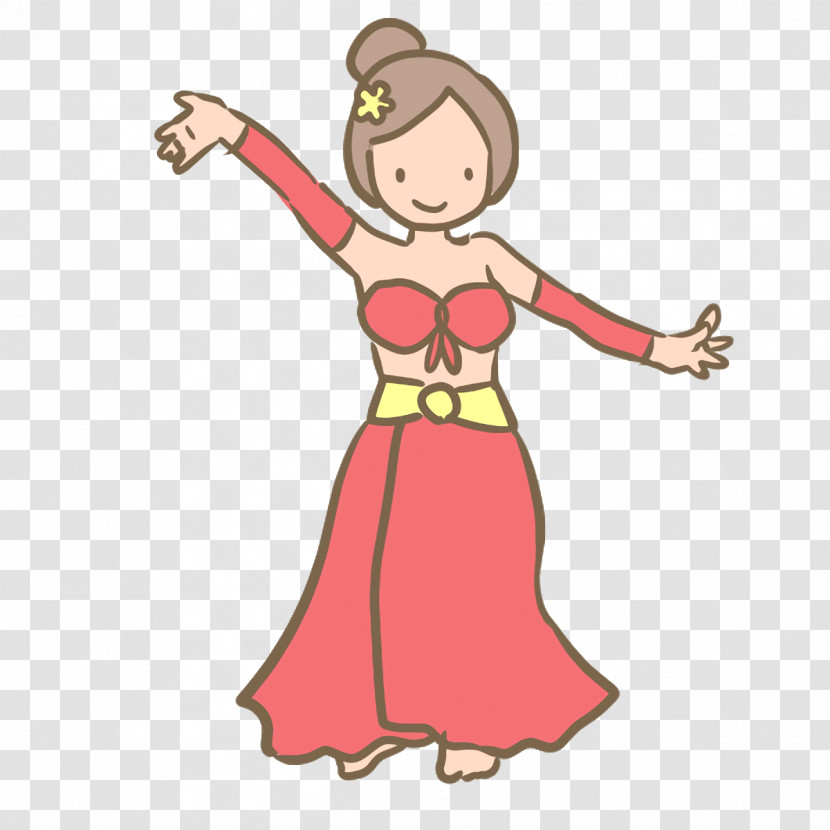 Dress Costume Pink M Fashion Transparent PNG