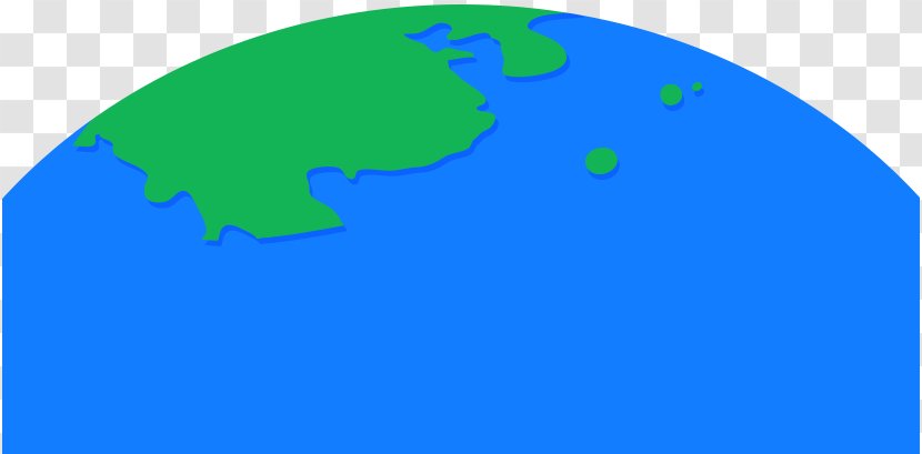 Earth Circle Blue - Globe - Half Of The Transparent PNG