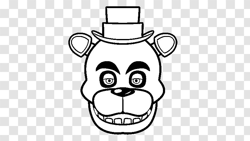 Five Nights At Freddy's 2 4 Freddy's: Sister Location Coloring Book - Line Art - Para Colorear Transparent PNG