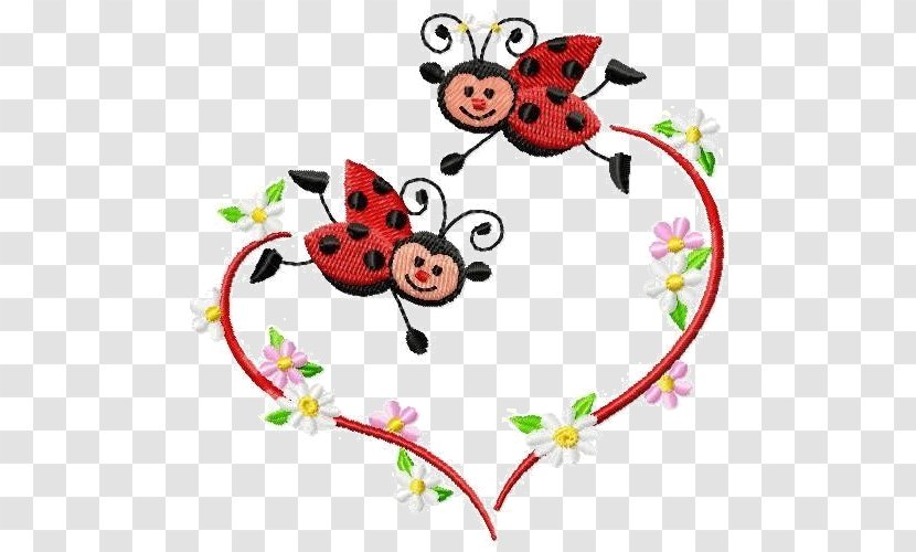 Ladybird Machine Embroidery Insect Pattern - Tree - Love Ladybug Transparent PNG