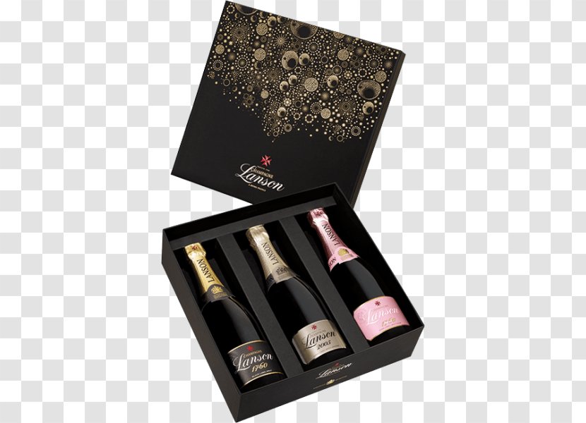 Champagne Lanson Trio San Francisco In Gift Box Wine Rosé - Lansonbcc - Most Wanted Antique Bottles Transparent PNG