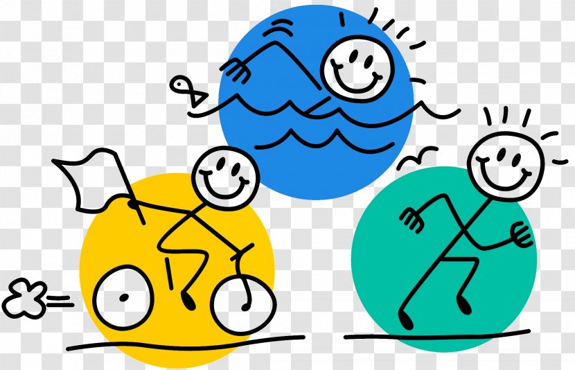 Clip Art USA Triathlon Swim, Bike, Run Swimming - Teamwork Goals Humor Transparent PNG