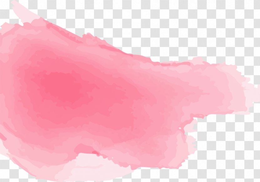 Watercolor Painting Stain - Sophrology - Pink Smoky Transparent PNG