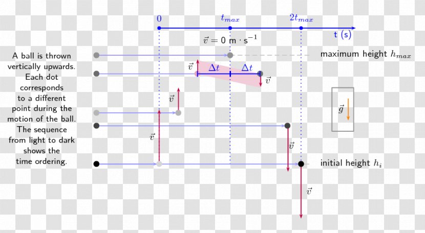 Projectile Motion One-dimensional Space Equations Of Physical Science - Area - Angle Transparent PNG