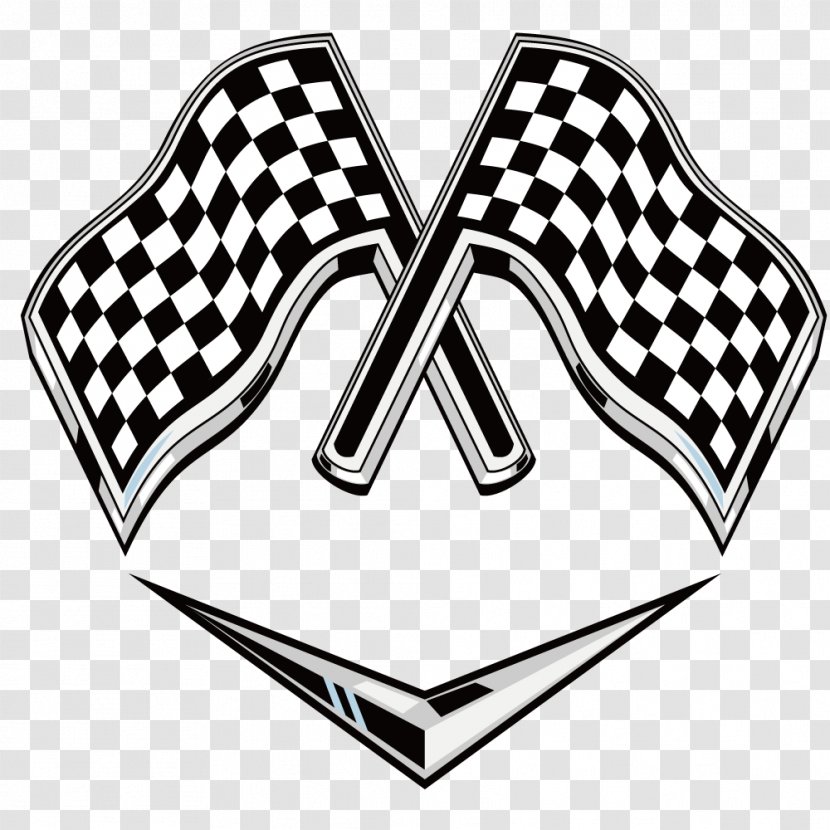 Racing Flags Auto Logo - Marathon - Vector F1 Banner Transparent PNG