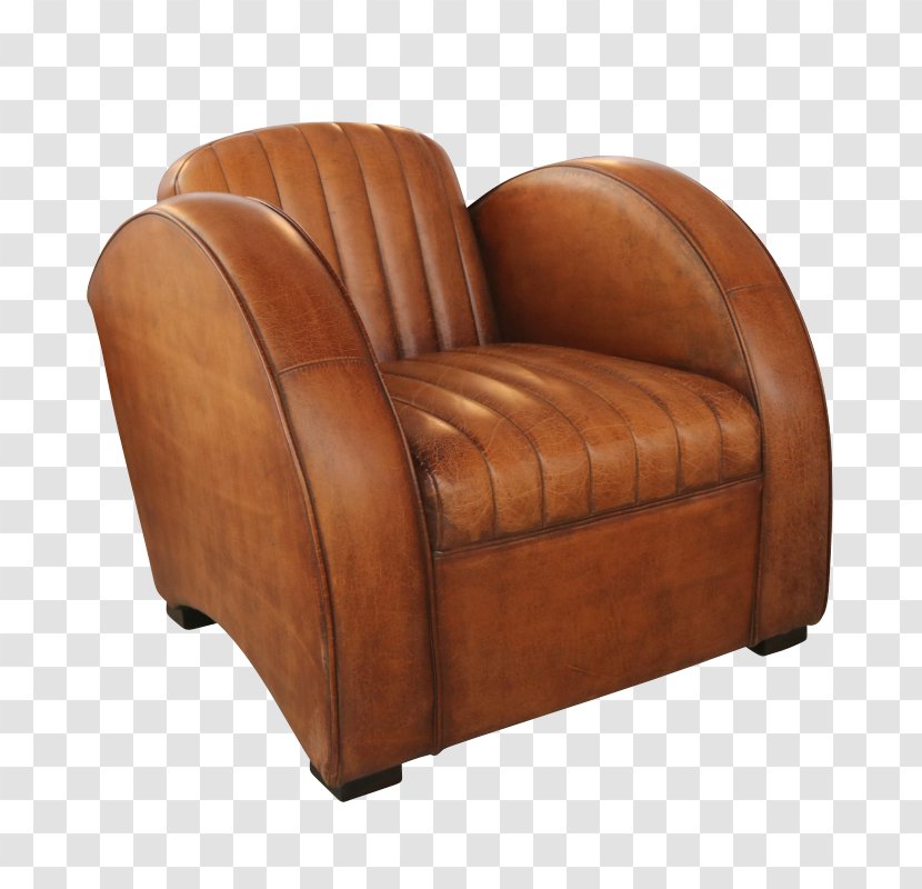 Club Chair Leather - Retro-furniture Transparent PNG