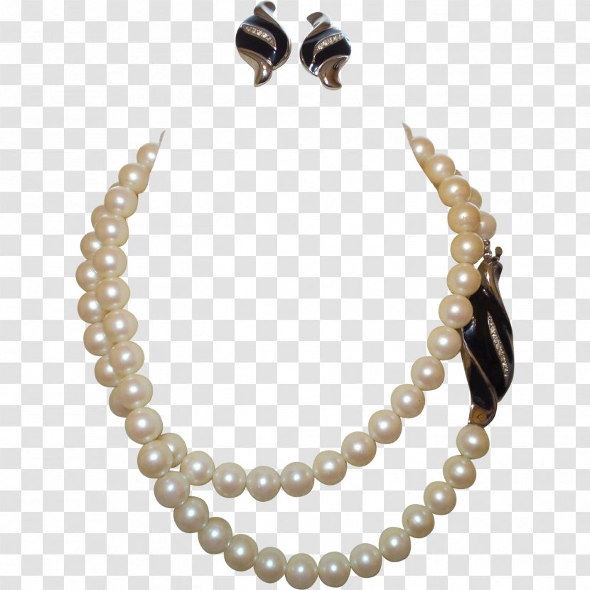 Earring Pearl Necklace Jewellery - Gold Transparent PNG