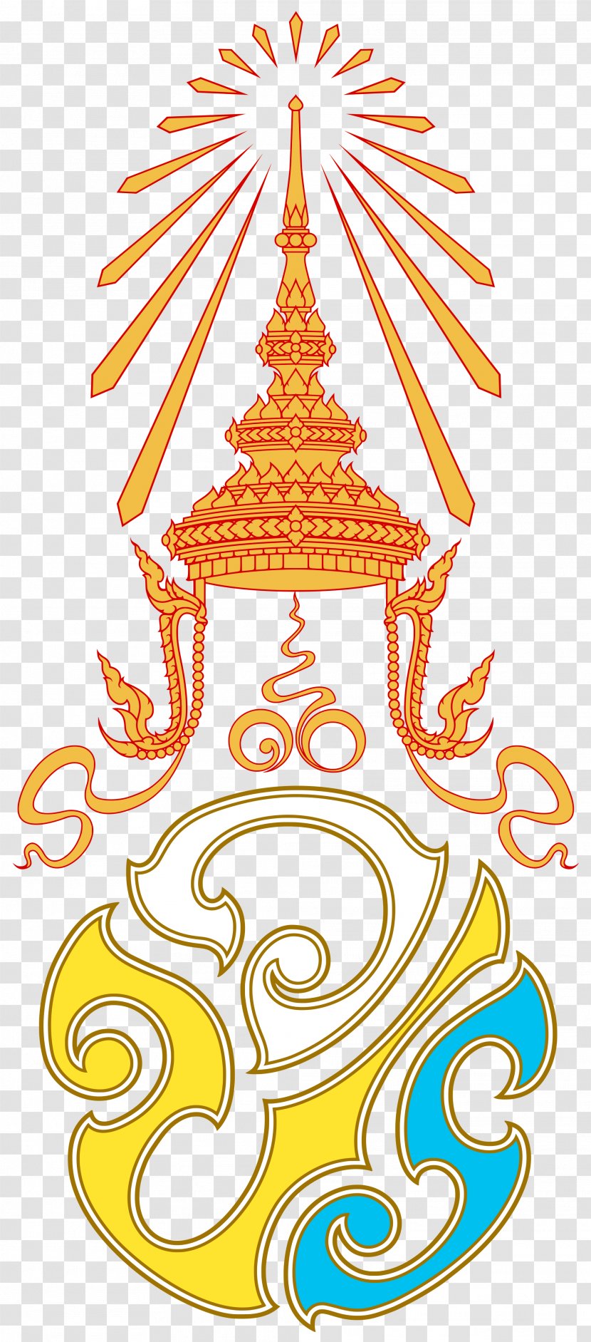 Thailand Monarch Flag Chakri Dynasty พระปรมาภิไธย - Christmas Transparent PNG