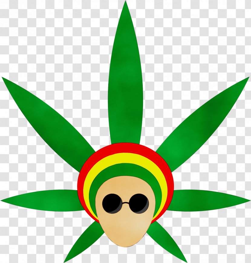 Cannabis Leaf Background - Reggae - Flower Fictional Character Transparent PNG