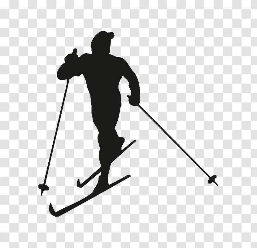 Ski Poles Skier Cross-country Skiing Sport - Cycling Transparent PNG