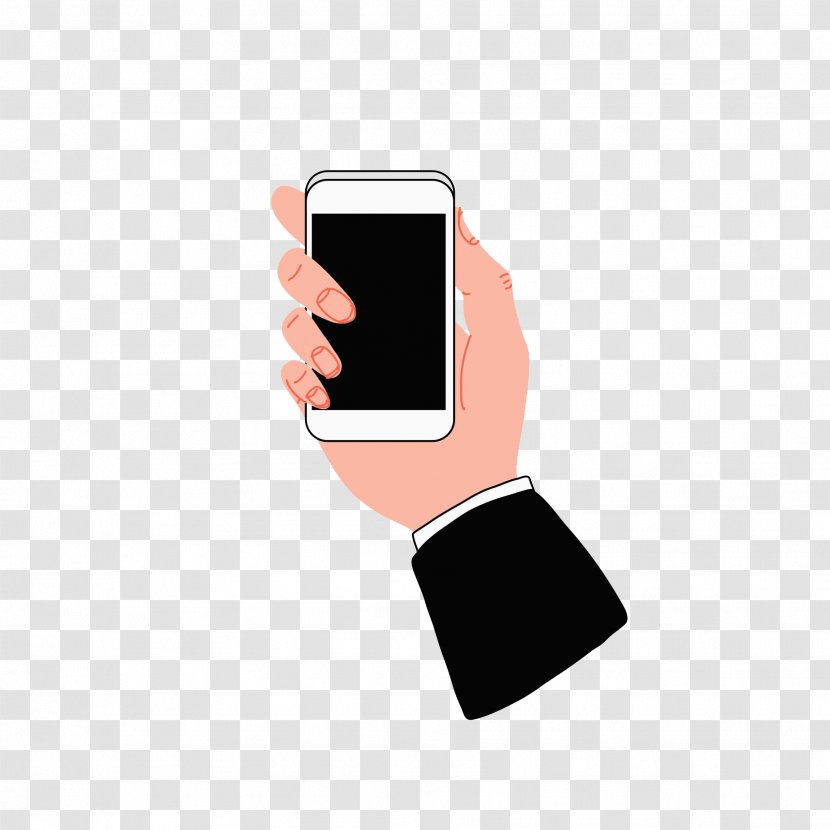 Telephone Hand - Gratis - Cell Phone Transparent PNG