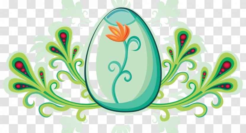 Easter Bunny Egg Clip Art - Green - Eggs Decorative Pattern Transparent PNG