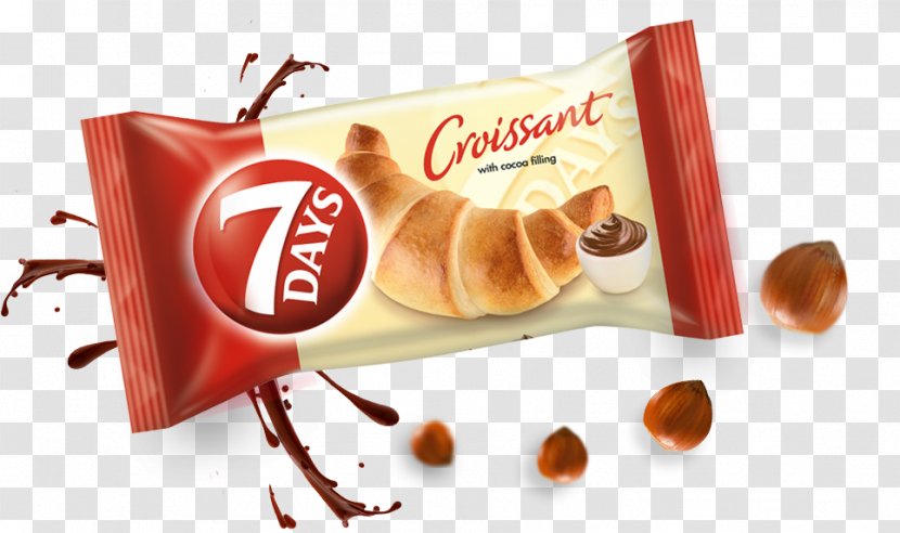 Croissant Swiss Roll Cream Pain Au Chocolat Kifli - Cocoa Bean - Сroissant Transparent PNG