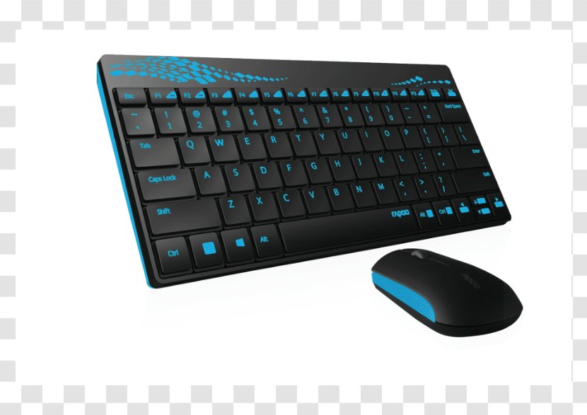 Computer Keyboard Mouse Laptop Wireless Rapoo - Das - Pixel Transparent PNG