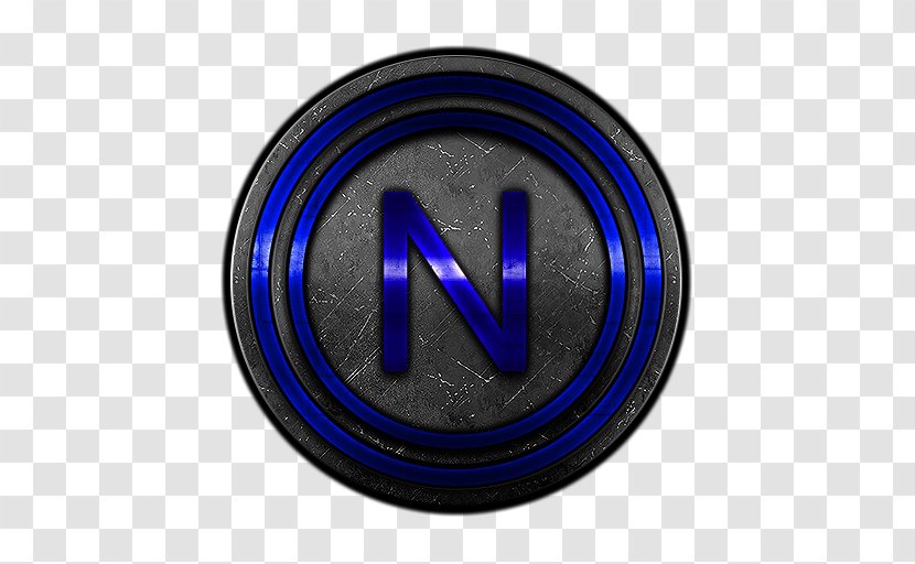 Logo Cobalt Blue Emblem Brand - Circle Metal Transparent PNG