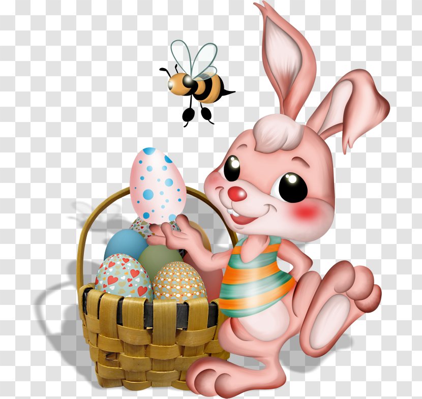 Easter Bunny Bee Egg Clip Art Transparent PNG