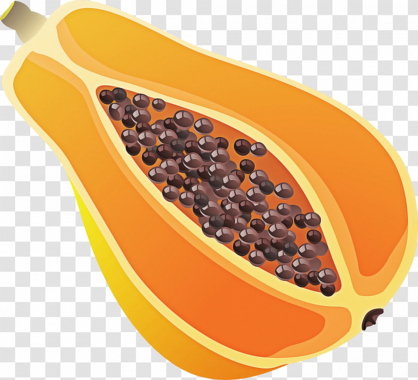 Papaya Fruit Food Plant Superfood Transparent PNG