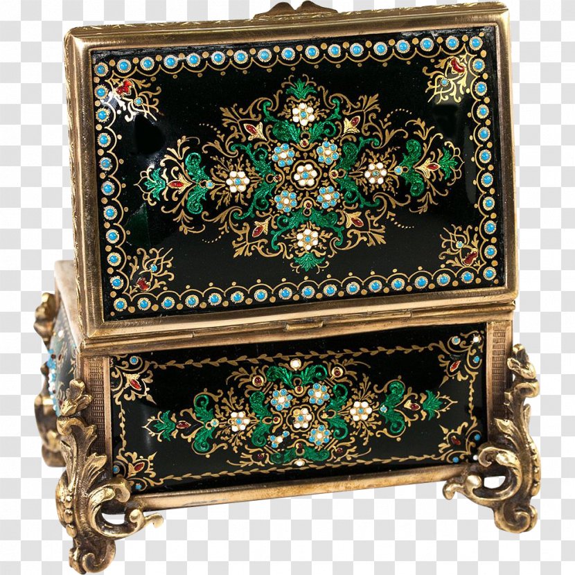 Casket Decorative Box Gemstone Vitreous Enamel Transparent PNG