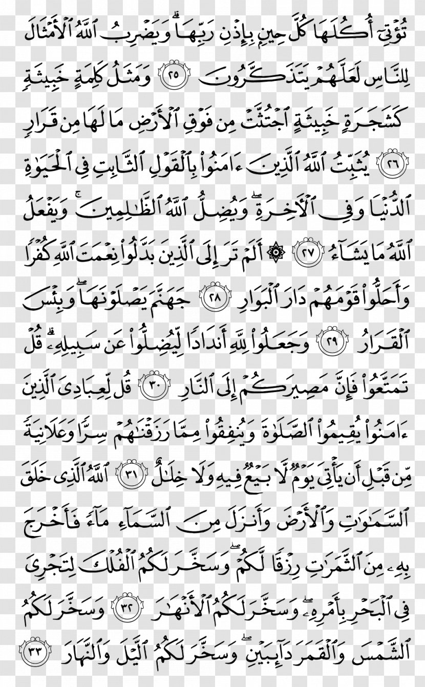 Quran Surah Ibrahim Maryam An-Nisa - Monochrome - Qur'an Transparent PNG