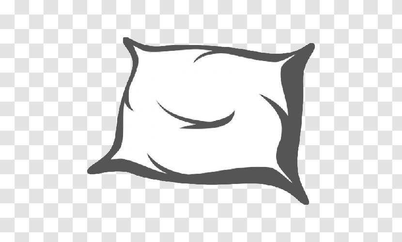 Throw Pillows Vector Graphics Drawing Clip Art - Black - Pillow Transparent PNG