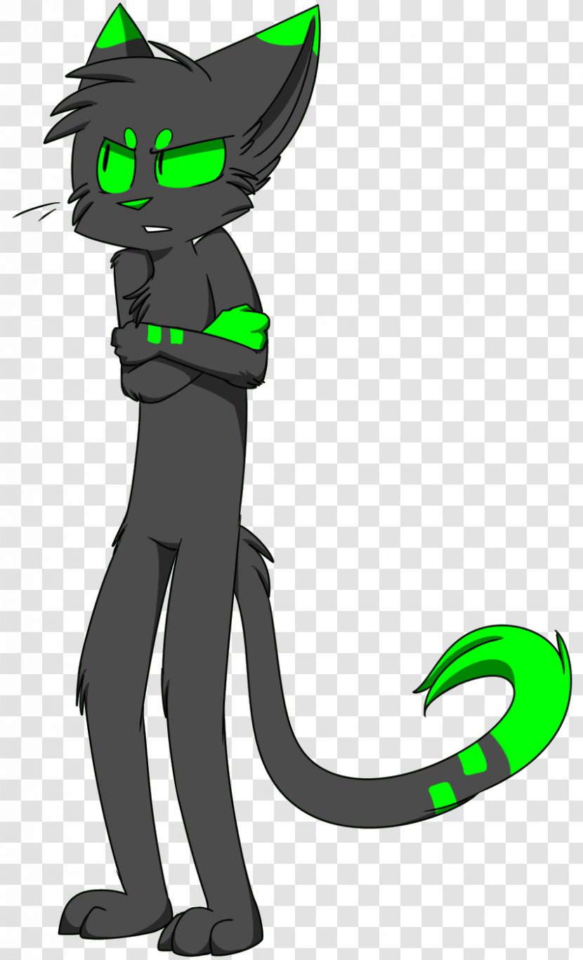 Cat Black Demon White - Fictional Character Transparent PNG