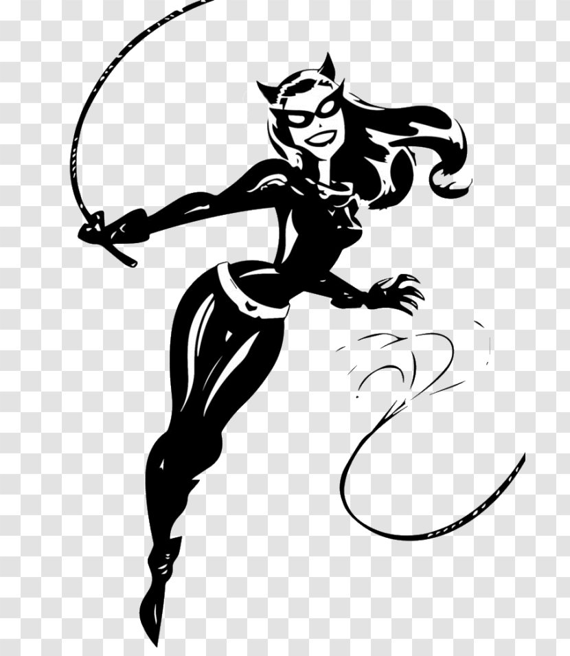 Catwoman Batman Comics Cartoon Animated Series - Line Art Transparent PNG