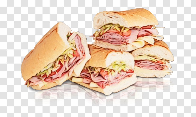 Junk Food Cartoon - Submarine Sandwich - Meat Baked Goods Transparent PNG