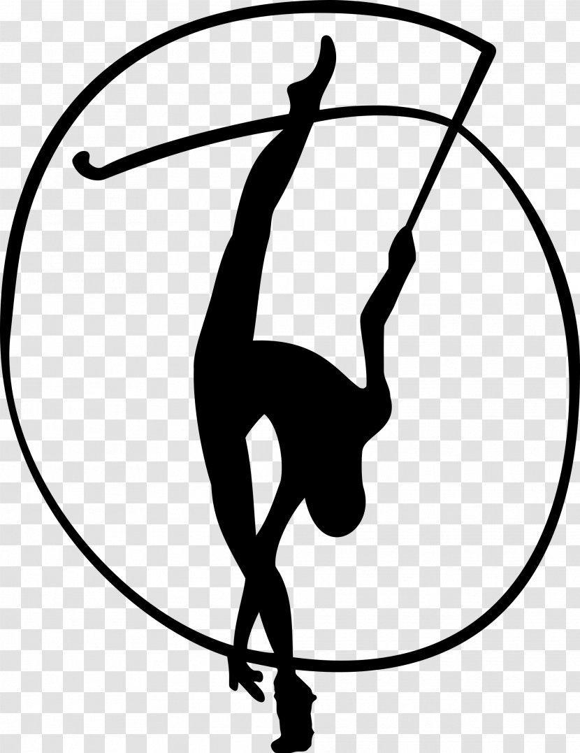 Rhythmic Gymnastics Ribbon Clip Art - Monochrome Photography Transparent PNG