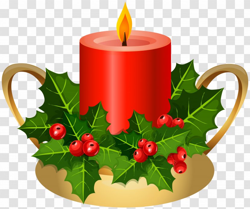 Christmas Advent Candle Clip Art - Aquifoliaceae - Image Transparent PNG