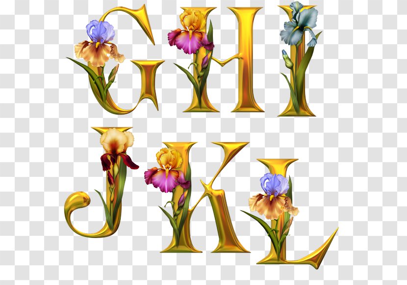 Alphabet Letter Flower Render - Flowerpot Transparent PNG