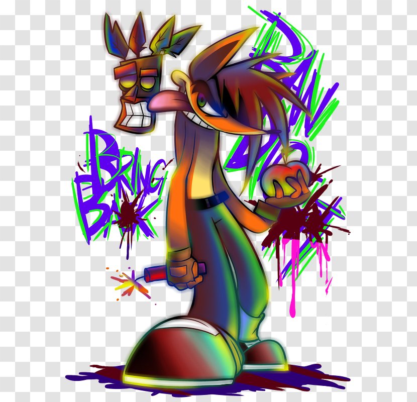 Crash Bandicoot N. Sane Trilogy Drawing Video Game - Dragon - Come Back Transparent PNG