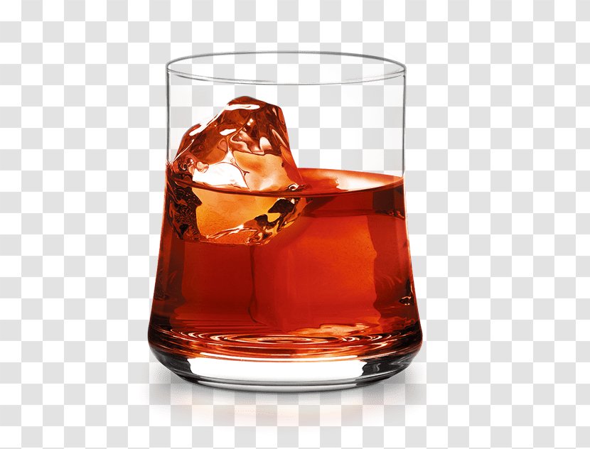 Negroni Cognac Liqueur Grog Distilled Beverage - Old Fashioned Glass - Privilege Transparent PNG