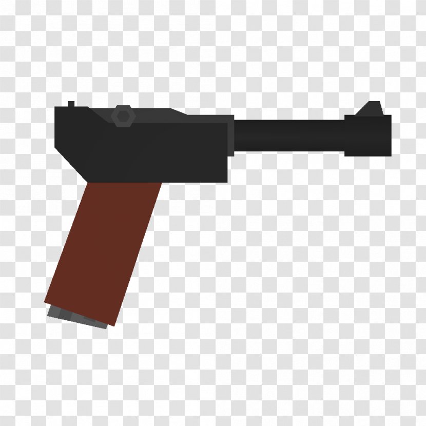 Trigger Unturned Luger Pistol Ranged Weapon - Gun Barrel Transparent PNG