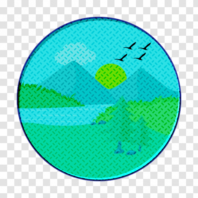 Landscapes Icon Mountain Icon River Icon Transparent PNG