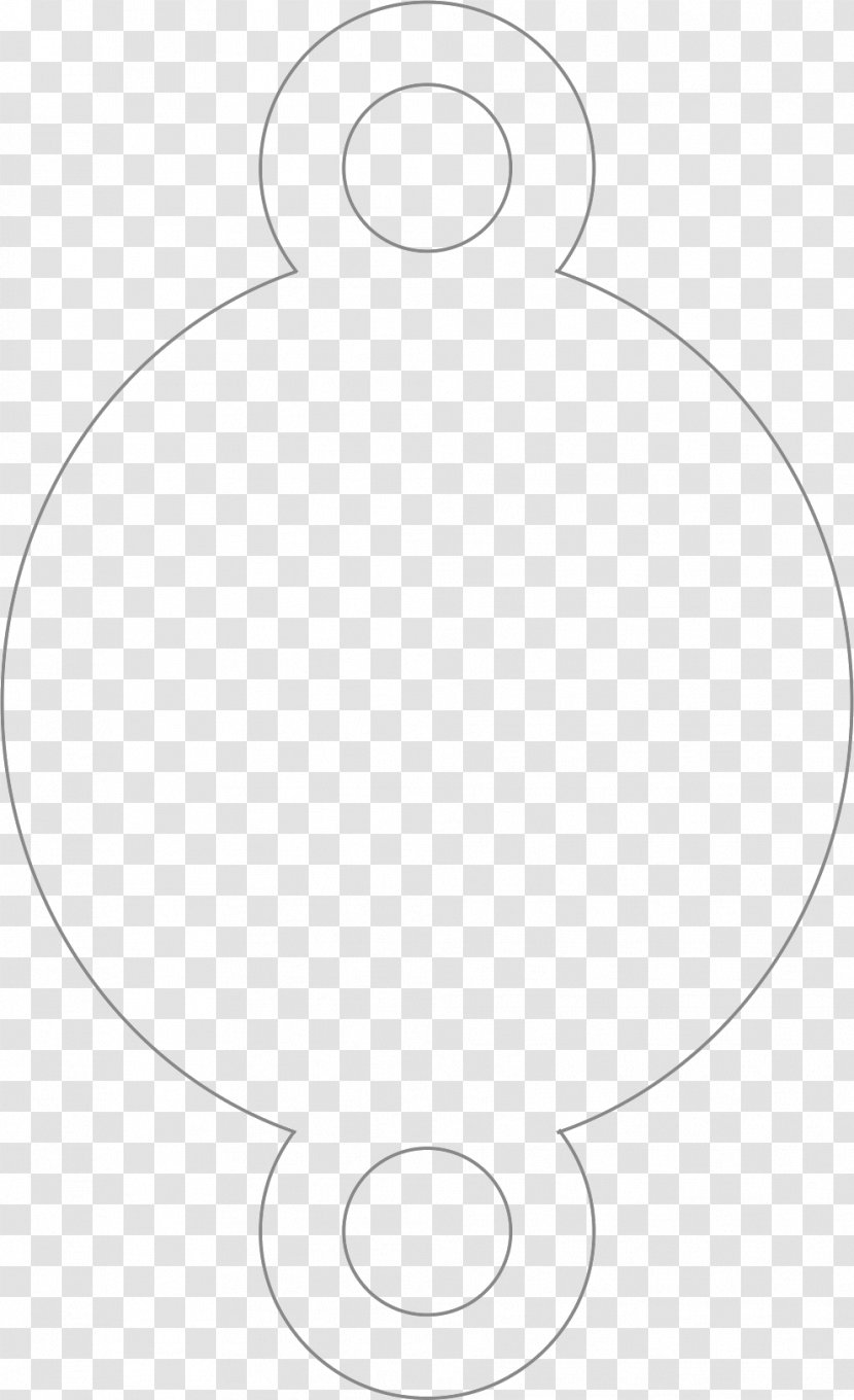 Circle Material Clip Art - Black And White Transparent PNG