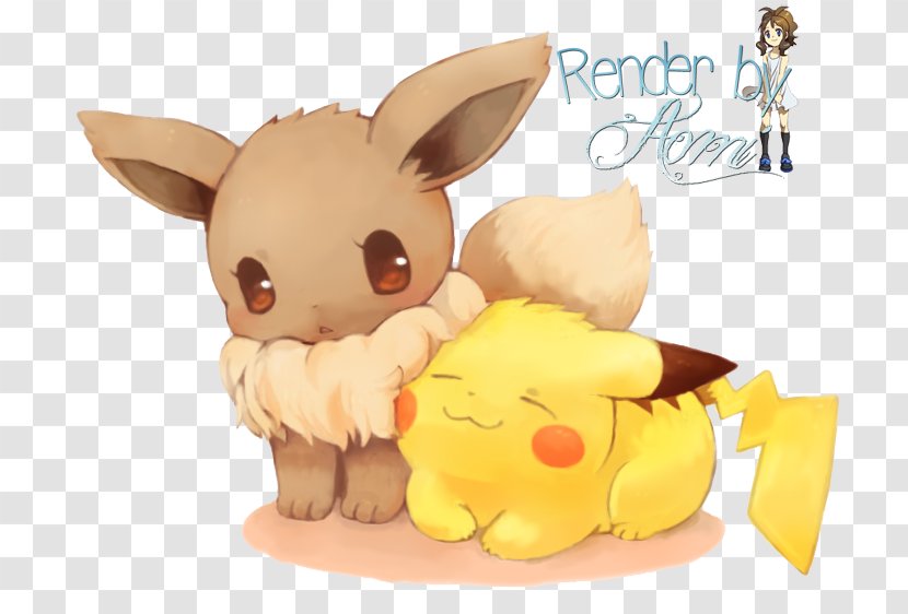 Pikachu Pokémon X And Y Eevee Ash Ketchum - Watercolor Transparent PNG