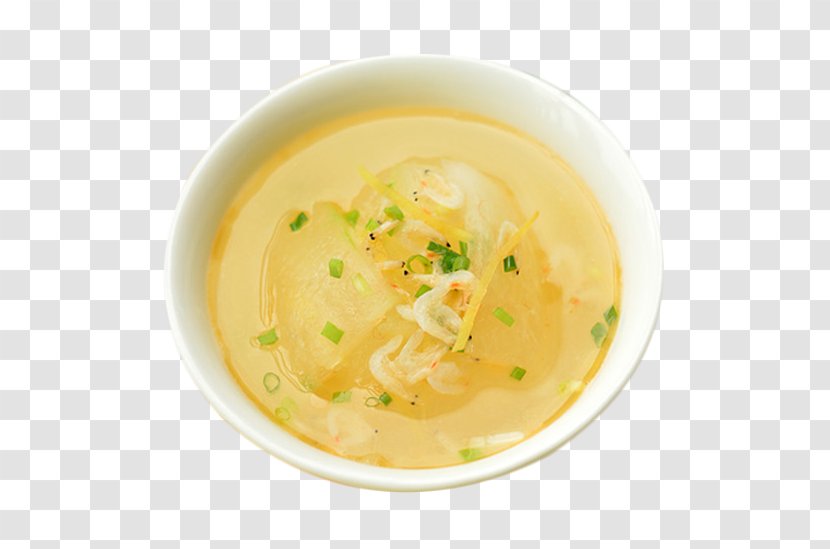 Egg Drop Soup Ramen Leek Wax Gourd - Delicious Melon Material Picture Transparent PNG