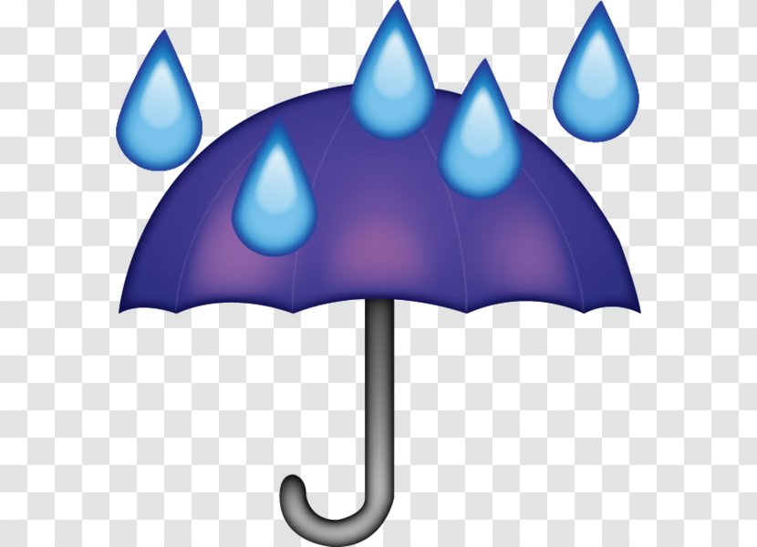 Emoji Umbrella Rain Emoticon - Drops Transparent PNG