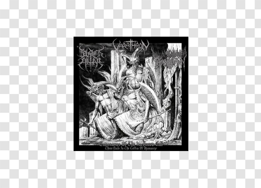 Emissaries Of The Darkened Call: Three Nails In Coffin Humanity Compact Disc Album Varathron His Majesty At Swamp - Walpurgisnacht - Monochrome Photography Transparent PNG