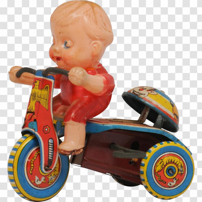 Wind-up Toy Doll Plastic Collectable - Vehicle Transparent PNG