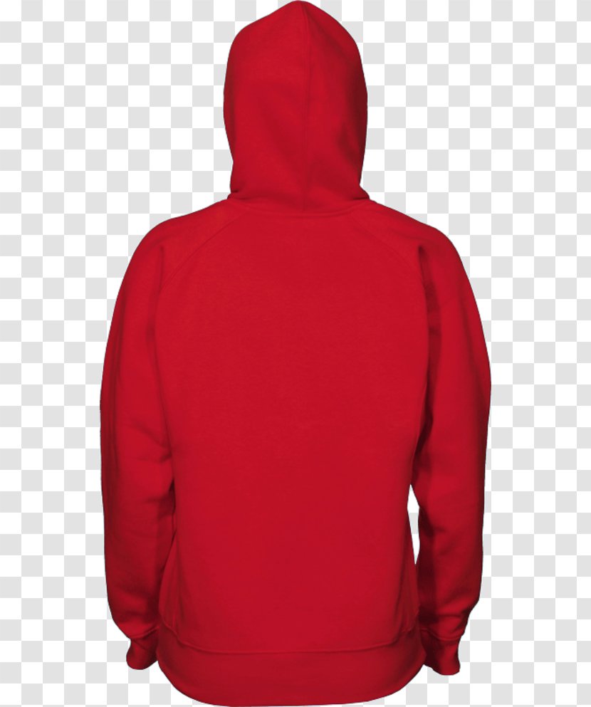 Hoodie Bluza Polar Fleece Red - Hood - Zipper Transparent PNG
