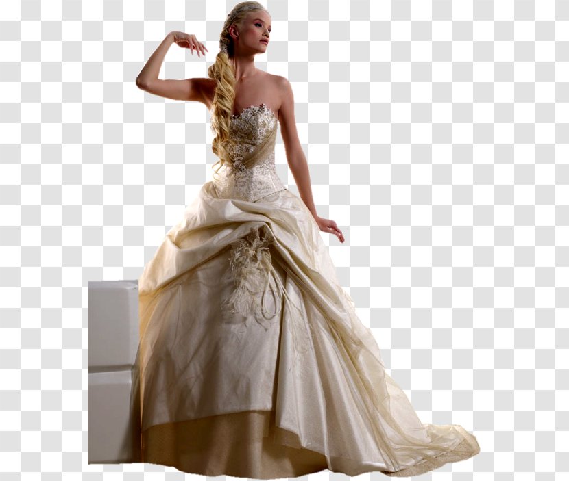 Wedding Dress Bride Woman Flower Bouquet Clip Art - Fashion Model Transparent PNG