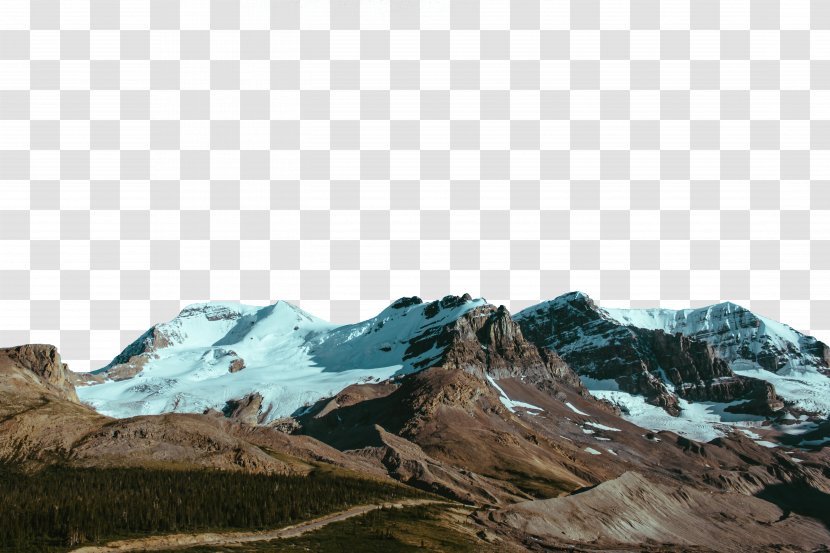 Canvas Print Glacial Landform Mountain Mond Xc3u0153ber Den Bergen Big Box Art - Snowy Mountains Transparent PNG